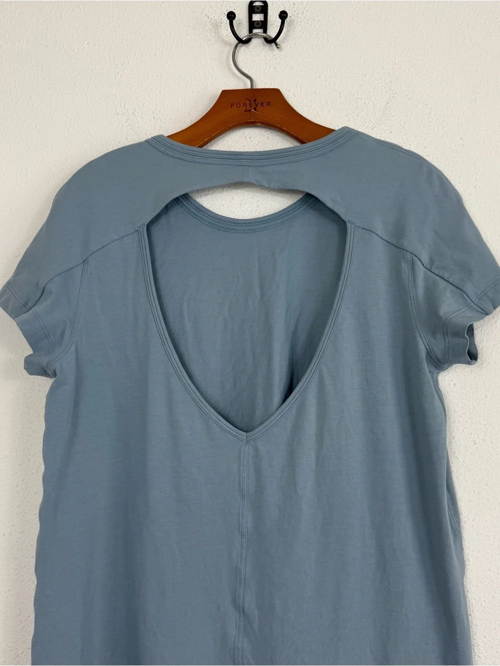 Lululemon Day Tripper Mini Relaxed Dress in Chambray Open Keyhole Back Sz 8